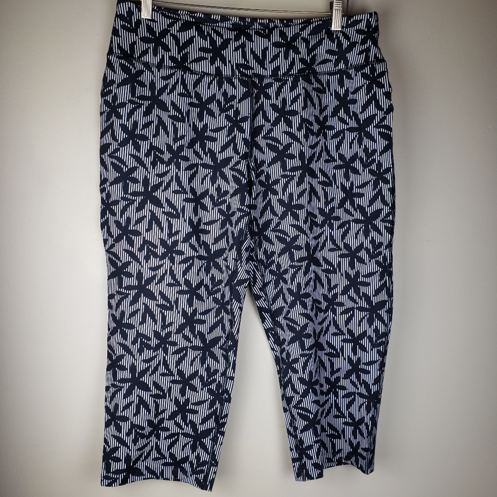 Lands End Floral Leggings